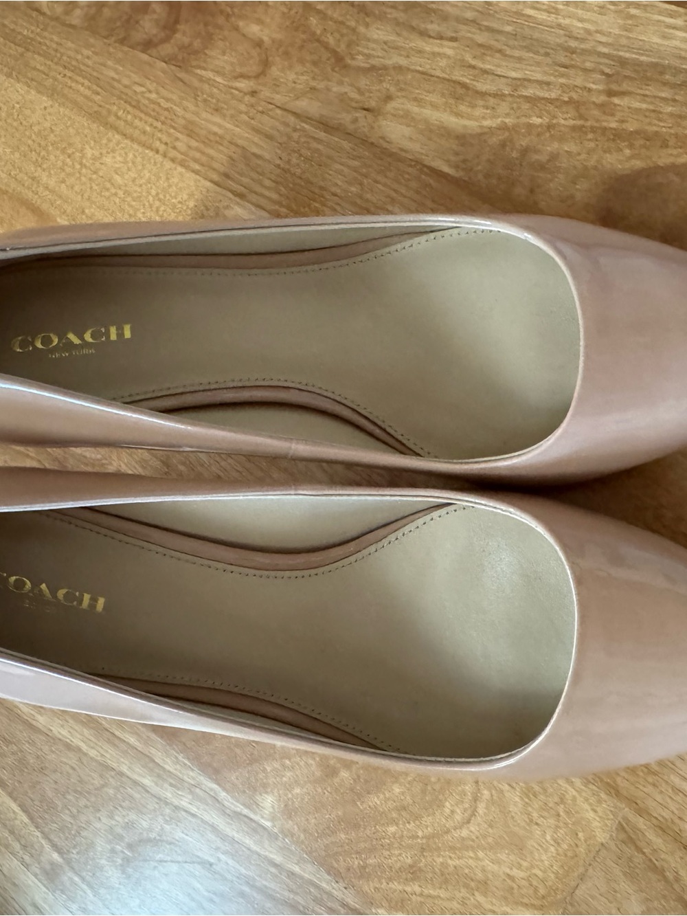Coach Blush Patent Leather Pointed-Toe Pumps - Picture 5 of 8